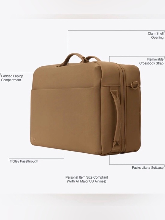 BEIS Handbags - BEIS The Ultimate Travel Duffle (Camel)